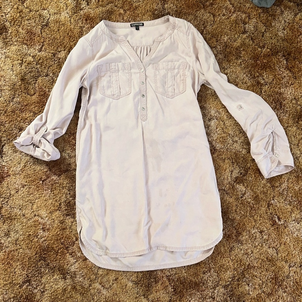 dusty pink small express dress